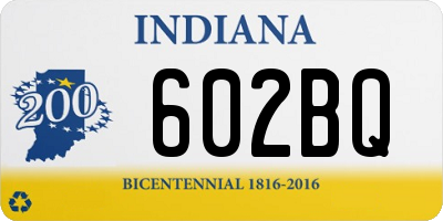 IN license plate 602BQ