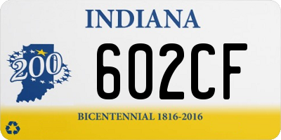 IN license plate 602CF