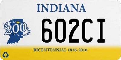 IN license plate 602CI