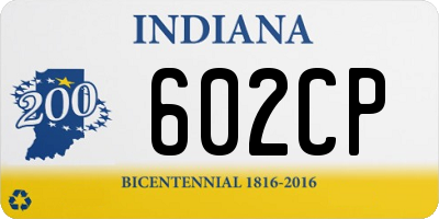 IN license plate 602CP