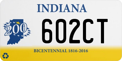 IN license plate 602CT