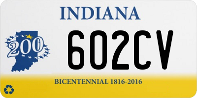 IN license plate 602CV