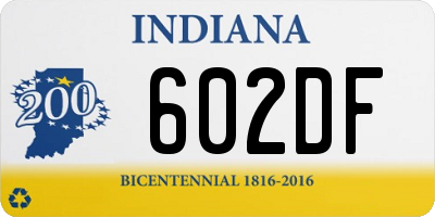 IN license plate 602DF