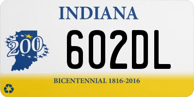 IN license plate 602DL