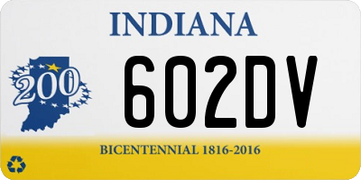 IN license plate 602DV