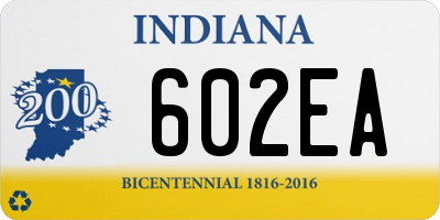 IN license plate 602EA