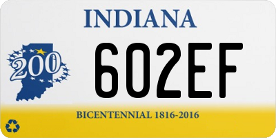 IN license plate 602EF