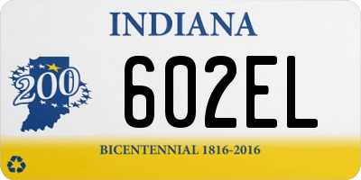 IN license plate 602EL