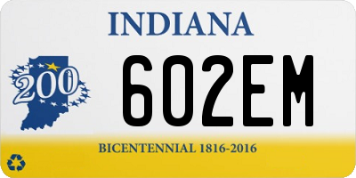 IN license plate 602EM