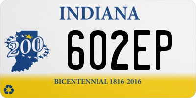 IN license plate 602EP