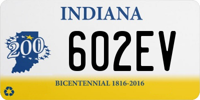 IN license plate 602EV