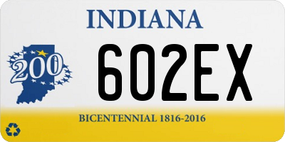 IN license plate 602EX