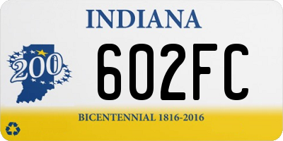 IN license plate 602FC