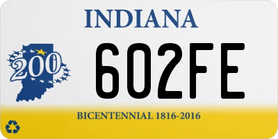 IN license plate 602FE