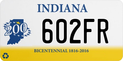 IN license plate 602FR