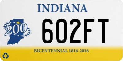 IN license plate 602FT