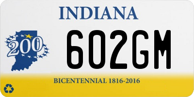 IN license plate 602GM