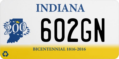 IN license plate 602GN