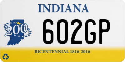 IN license plate 602GP