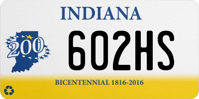 IN license plate 602HS