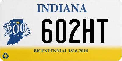 IN license plate 602HT