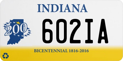 IN license plate 602IA