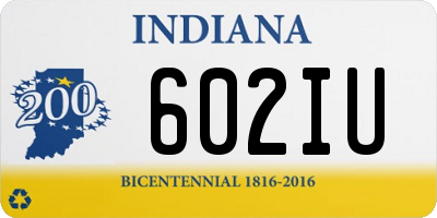IN license plate 602IU