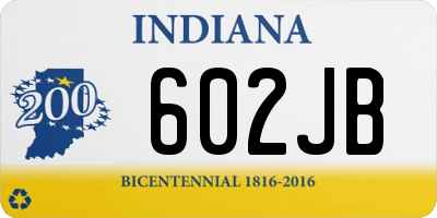 IN license plate 602JB