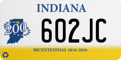 IN license plate 602JC