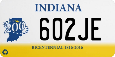 IN license plate 602JE