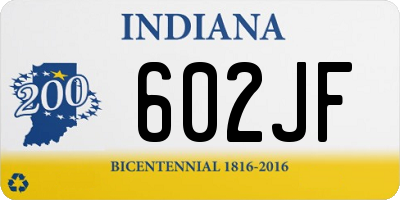 IN license plate 602JF