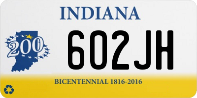 IN license plate 602JH