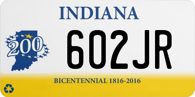 IN license plate 602JR