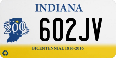 IN license plate 602JV