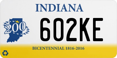 IN license plate 602KE