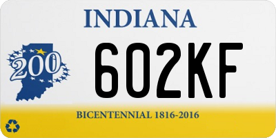 IN license plate 602KF