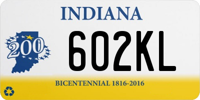 IN license plate 602KL