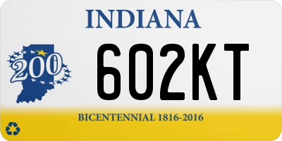 IN license plate 602KT