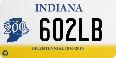 IN license plate 602LB