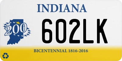 IN license plate 602LK