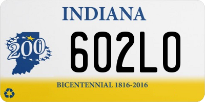 IN license plate 602LO