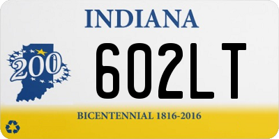 IN license plate 602LT