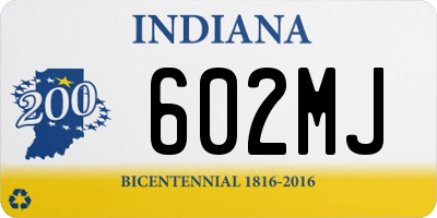 IN license plate 602MJ