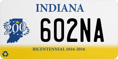 IN license plate 602NA