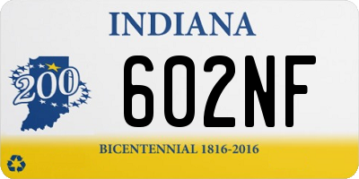 IN license plate 602NF