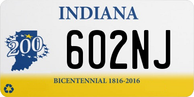 IN license plate 602NJ