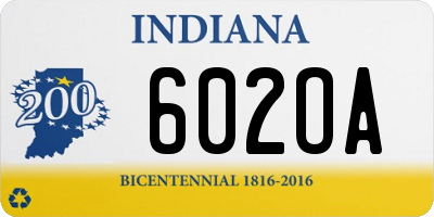 IN license plate 602OA