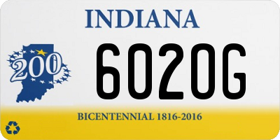 IN license plate 602OG