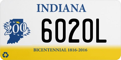 IN license plate 602OL