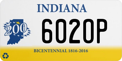 IN license plate 602OP